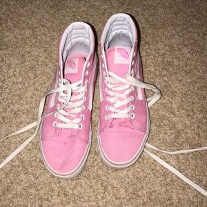 Pink high top vans